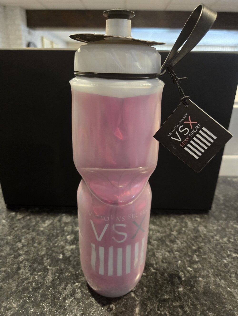 Victoria's Secret VSX Pink and White Insulated 24oz Bottle